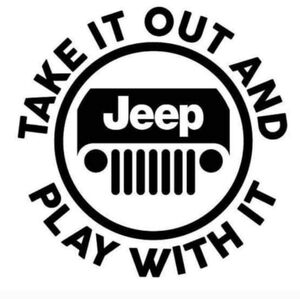 Jeep 4x4 Driving Vinyl Graphic Auto Laptop Car Wall‎ Decor Decal Bumper Sticker